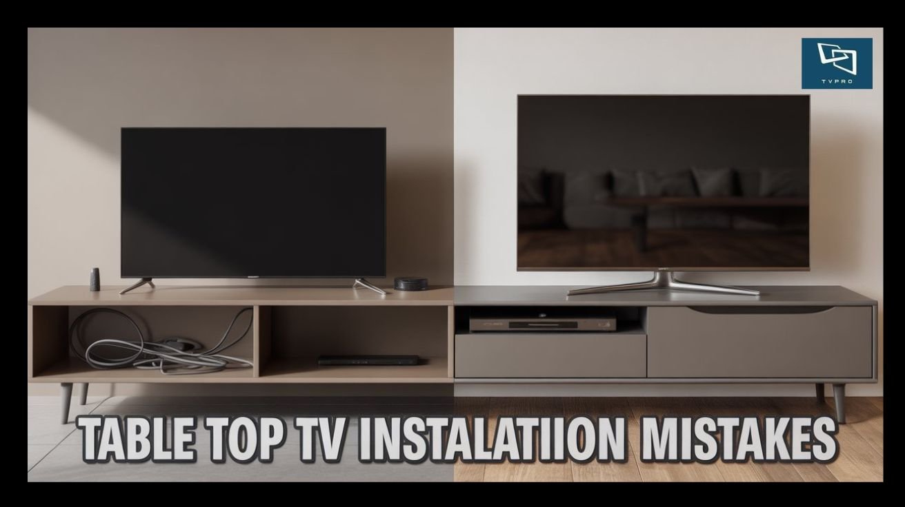 Top Mistakes to Avoid During Table Top TV Installation