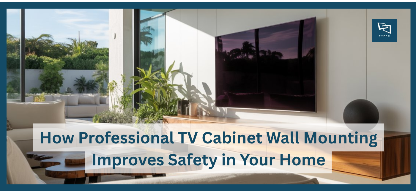 How Professional TV Cabinet Wall Mounting Improves Safety in Your Home