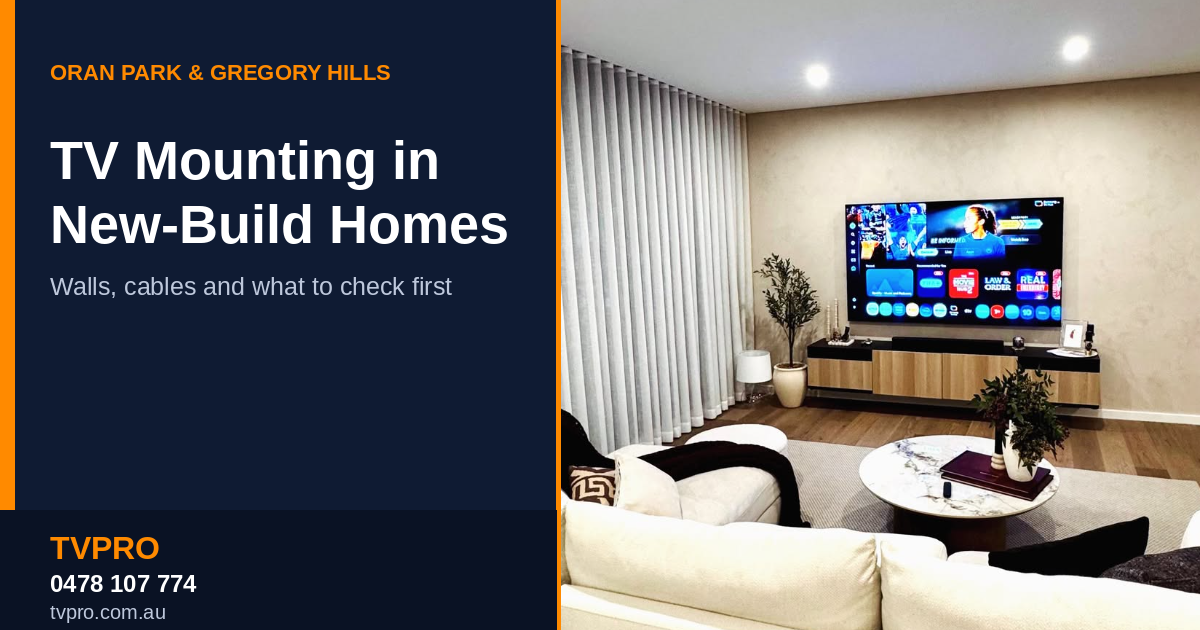 TV wall mounting Oran Park